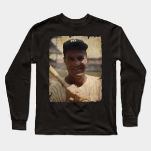 Hank Bauer in New York Yankees Long Sleeve T-Shirt